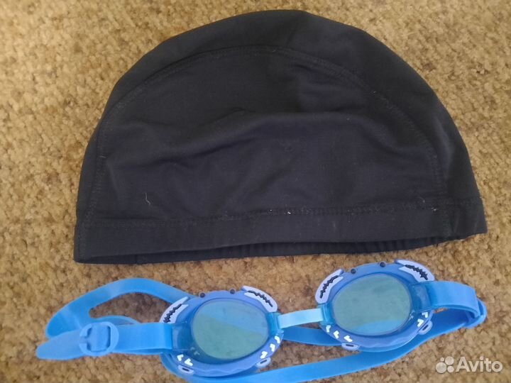 Очки для плавания + шапочка