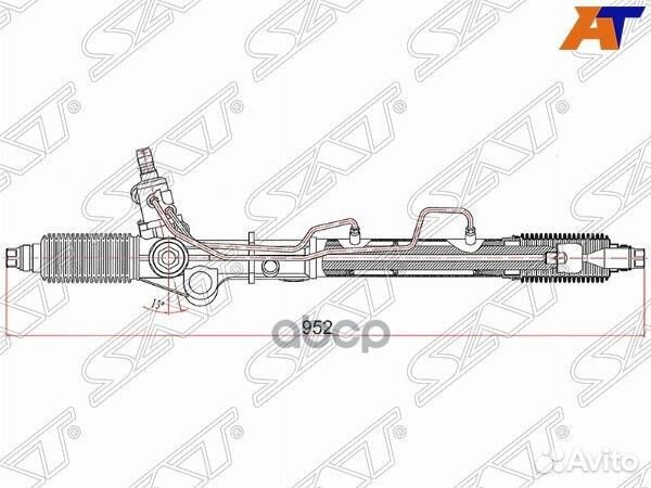 Рейка рулевая Toyota Land Cruiser Prado 96-02 L