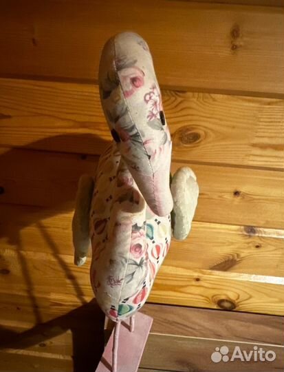 Фламинго фигура мягкая на подставке