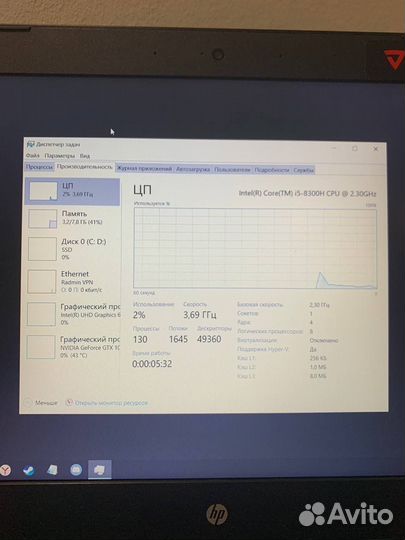 Ноутбук hp pavilion 15 bc404ur
