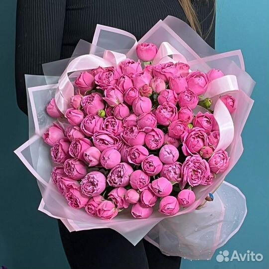 Кустовые розы цветы букет роз