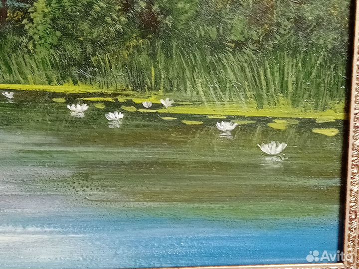 Картина пейзаж масло, в раме В.Петряшев