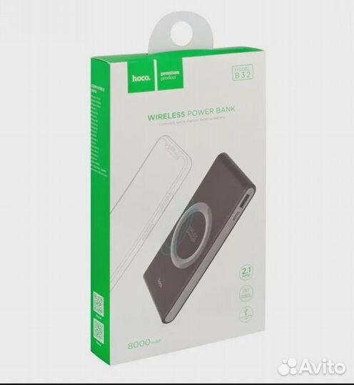 Power Bank аккумулятор магнитный беспроводной 8Ач