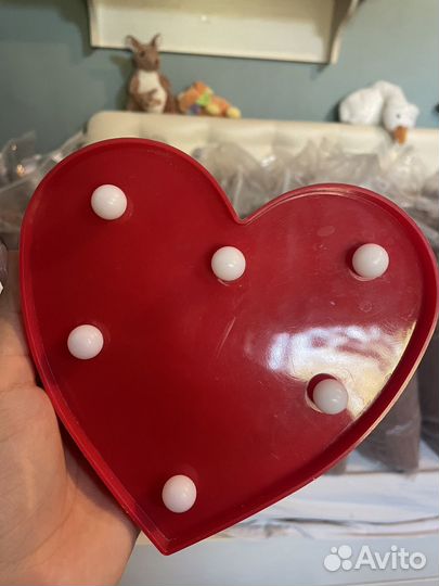 Светильник в форме сердца