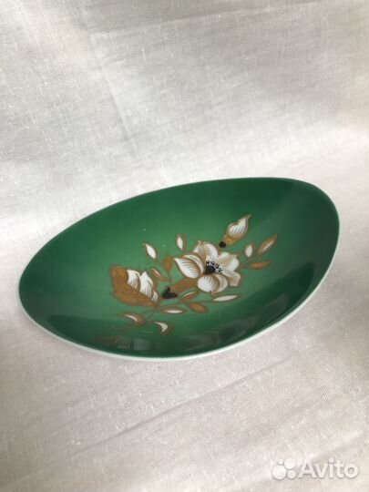 Фарфоровая ваза и тарелочка винтаж ГДР