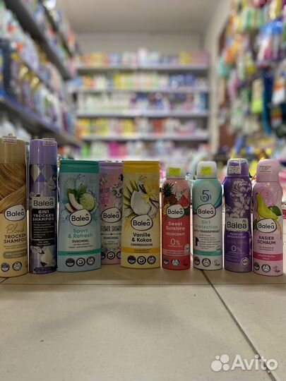 Продукция Balea крема, дезодоранты, гели