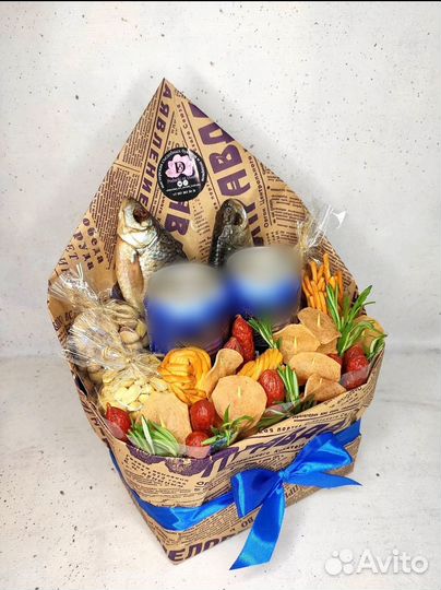 Мужской букет. Букет к пиву. Съедобный букет