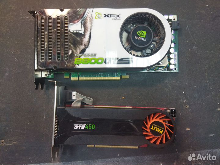 Видеокарты nvidia geforce 8800 gts и GTS 450