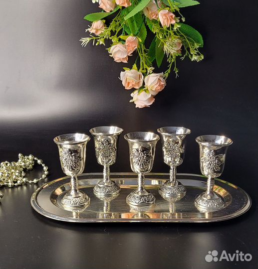 Рюмки металлические