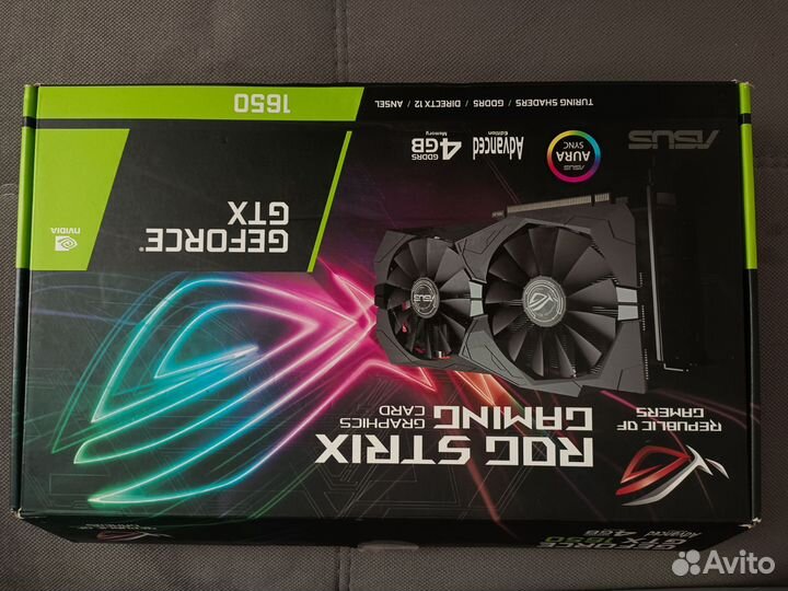 Видеокарта gtx 1650 4gb