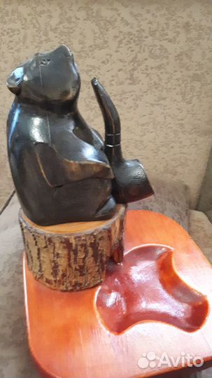 Сувенир Медведь- пепельница, фигурка