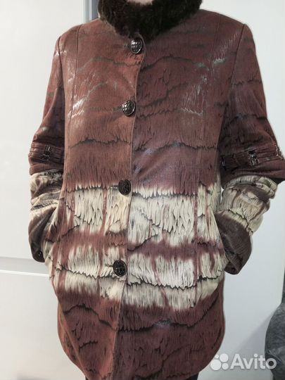 Дублёнка из лазерной кожи