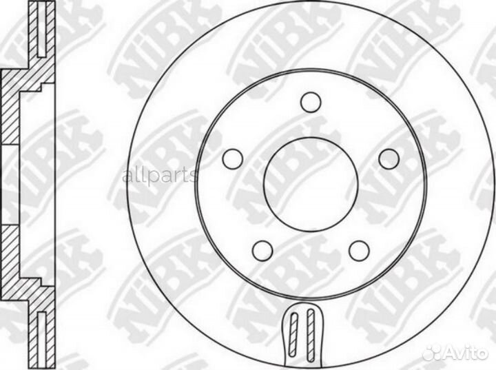 Nibk RN1564 RN1564 диск тормозной передний D280мм\ Mazda 3 13