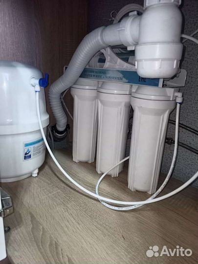Установка фильтра для воды сис. обратного осмоса