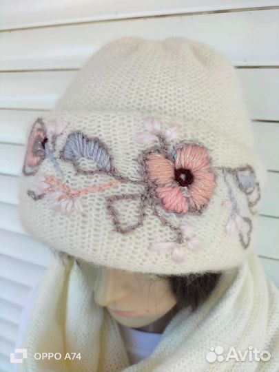 Комплект шапка, шарф