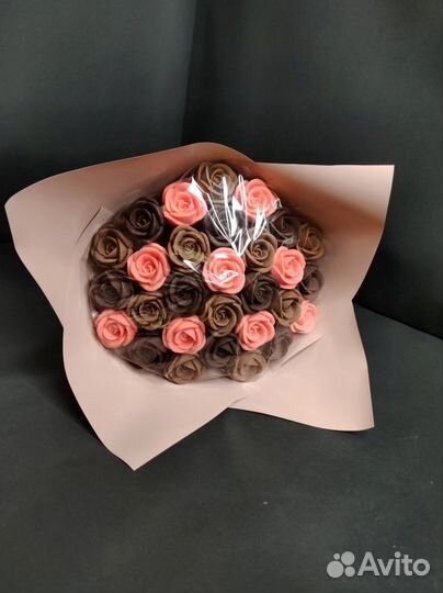 Букет - 29 Роз из Бельгийского Шоколада