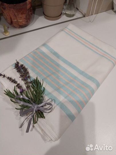 Простынь лен отрез СССР