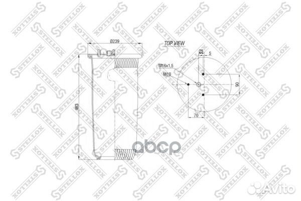 Пневмоподушки подвескиstellox 84-00137-SX Stellox