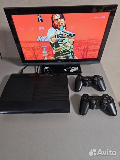 Sony Playstation 3 super slim Hen 500гб + 51 игра