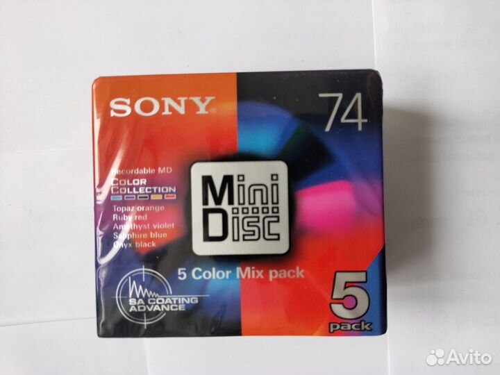 Минидиски Sony, JVC, TDk