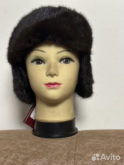 Шапка ушанка норка