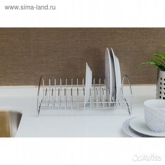 Сушилка для посуды Доляна, 28,52010 см, цвет хром