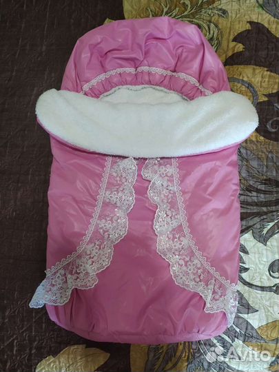 Конверт на выписку для девочки зима