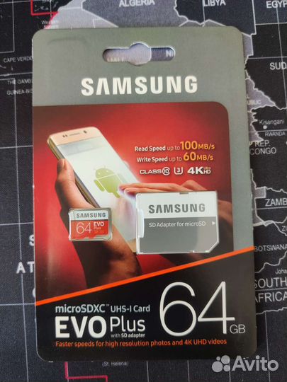 Флеш карта Samsung Evo plus