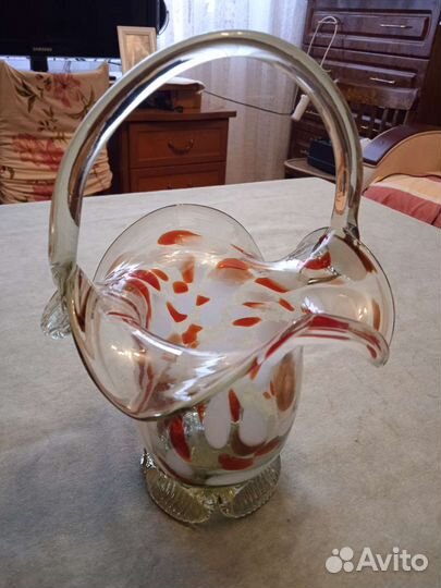 Ваза стекло Корзина