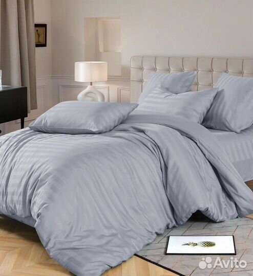 Постельное белье страйп сатин хлопок 100