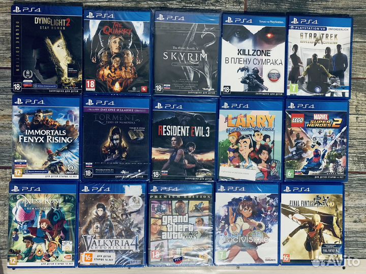 Игры диски для PS4