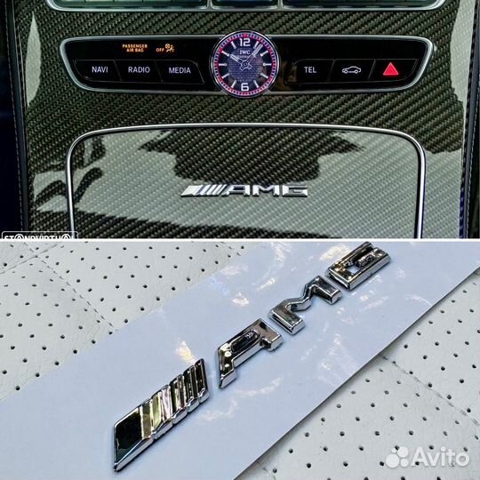 Надпись AMG в салон Mercedes-Benz
