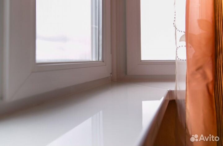 Подоконник Кристаллит Белый глянец