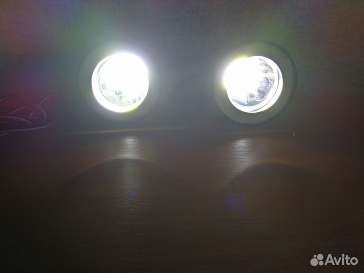 Противотуманные фары/дхо Led+angel eyes, R-76mm