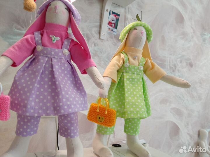 Зайцы Тильда Яркое настроение