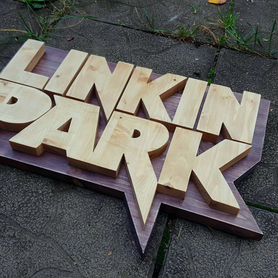 Linkin Park деревянное панно ручная работа