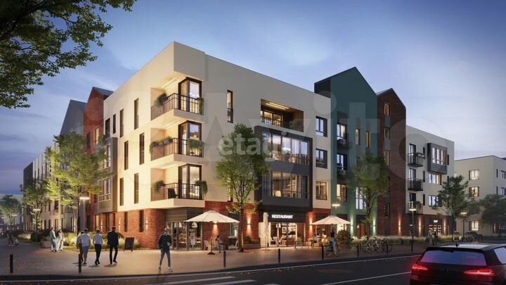 2-к. квартира, 55,3 м², 1/5 эт.