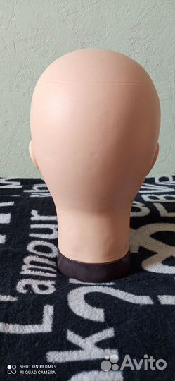 Манекен голова для шапок и париков пластиковая