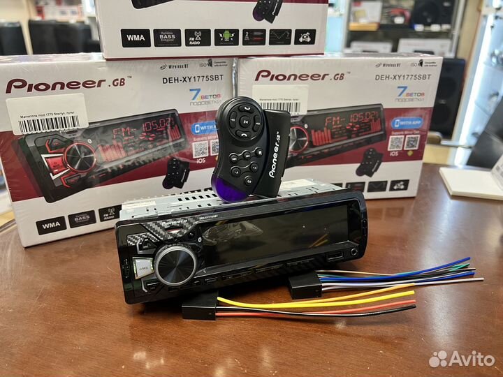 Магнитола Pioneer 1775 блютуз пульт