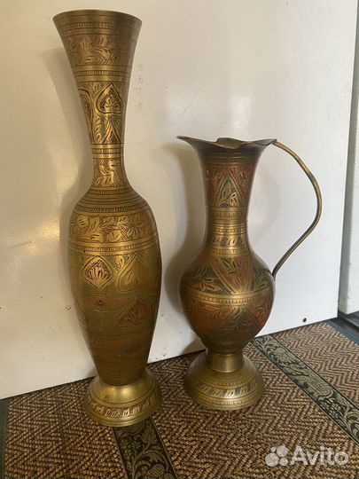 Набор ваза и кувшин Индия