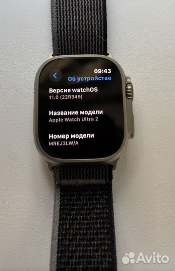 Apple watch ultra 2 49mm ocean band white