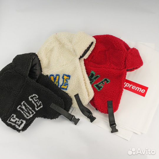 Шапка ушанка Supreme Shearling Trooper