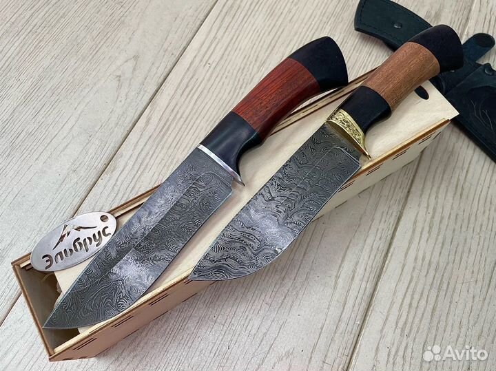 Нож для разделки мяса дамасская сталь