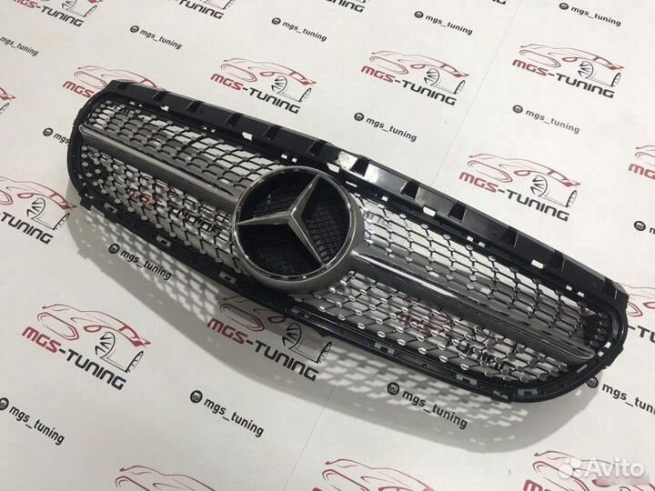 Решетка Mercedes B-Class w246 Diamond Silver Х/З