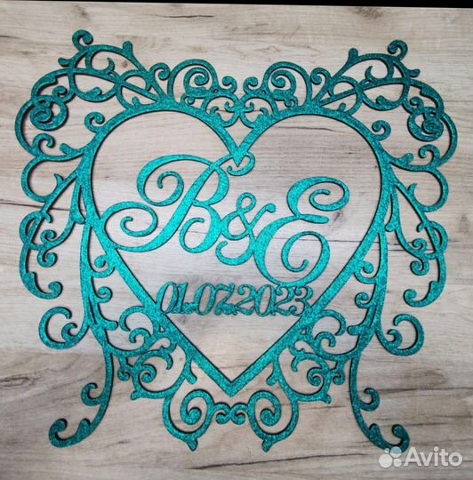 Монограмма на свадьбу (под заказ)