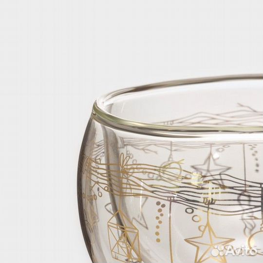 2 шт. Кружка стеклянная с двойными стенками Magist