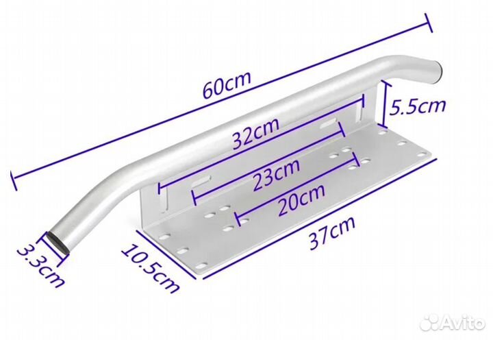 Рамка для гос номера и крепления оптики