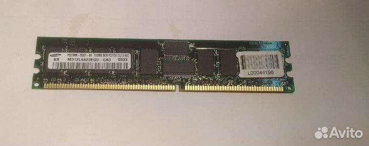 DDR333 PC2700R 512Мб ECC