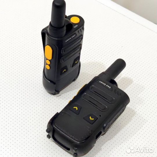 Легкая рация с наушником, комплект 2 штуки