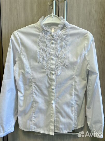 Рубашка + водолазка для девочки 128